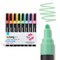 KINGART® Liquid Chalk Markers, Pastel Colors, Round & Chisel Tip, Set of 8